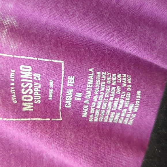 3 for $20 Bundle Sale! Mossimo Purple Casual Scoop Neck Tee Juniors Size M - Picture 3 of 3